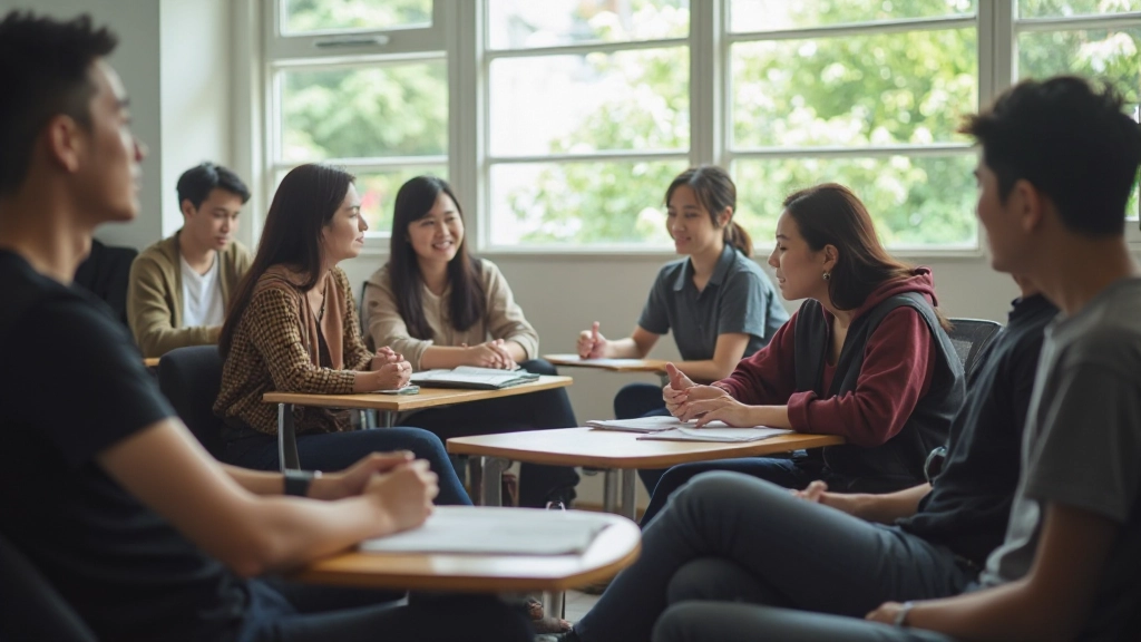 Young students in classroom