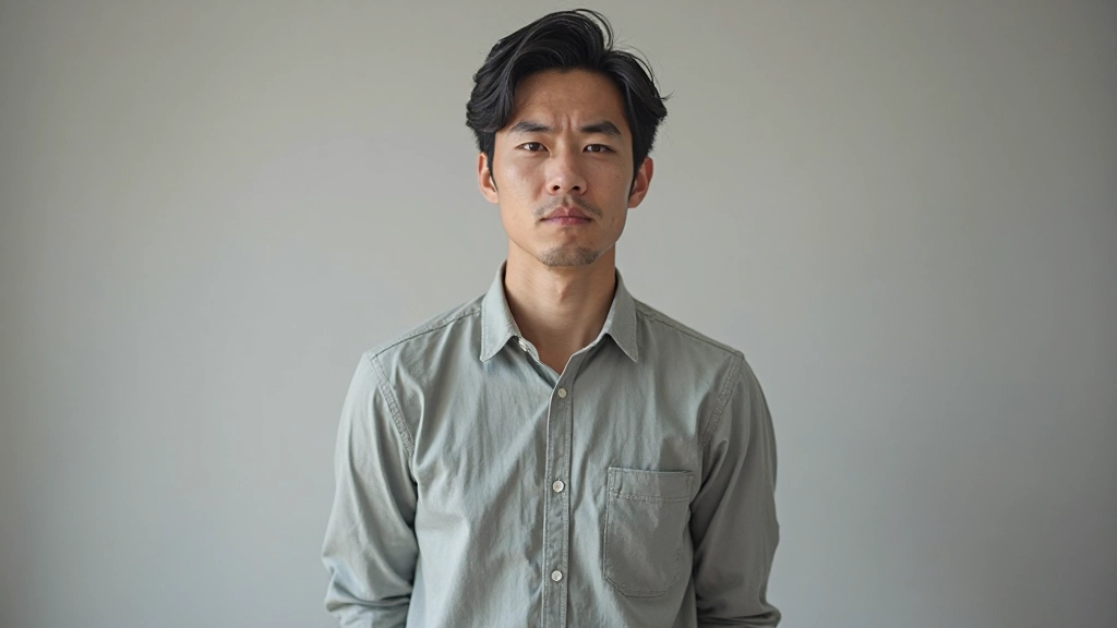 Person avoiding eye contact during conversation, looking uncomfortable or self-conscious