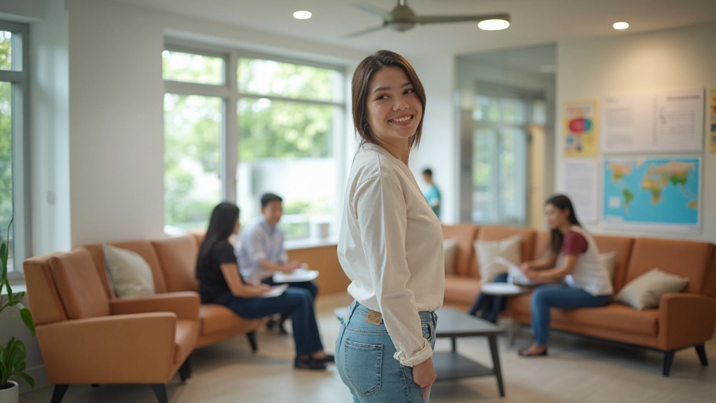 Interior of our English conversation practice center in Malaysia
